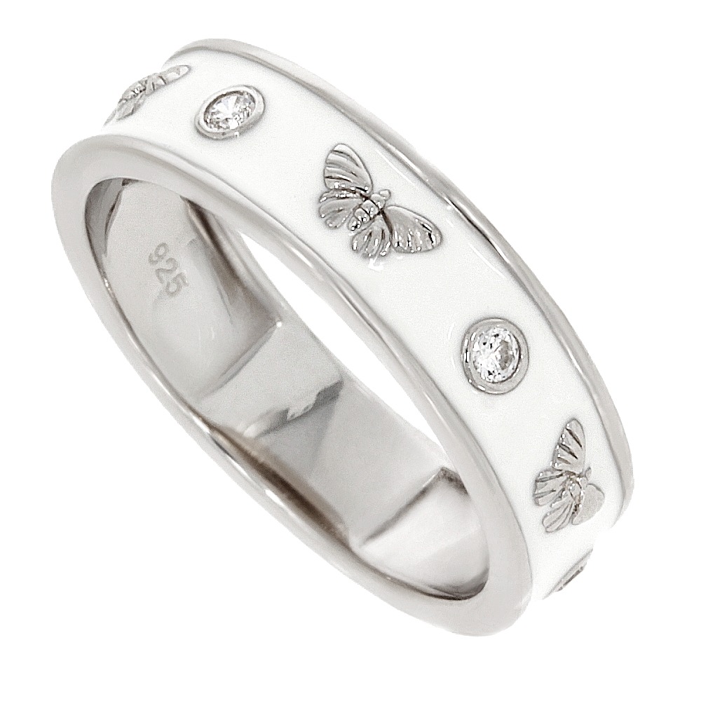 Damenring Silber 925 rhodiniert