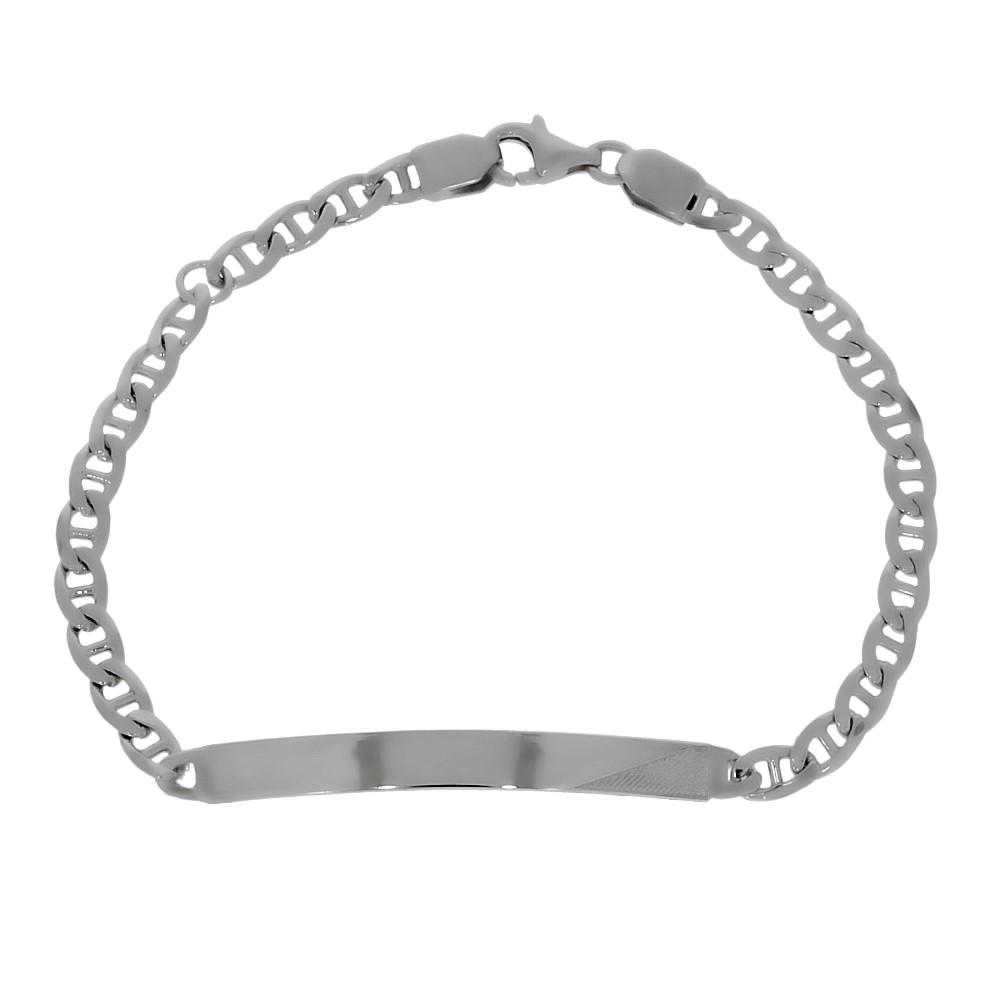 Identitäts-Armband Silber 925 rhodiniert