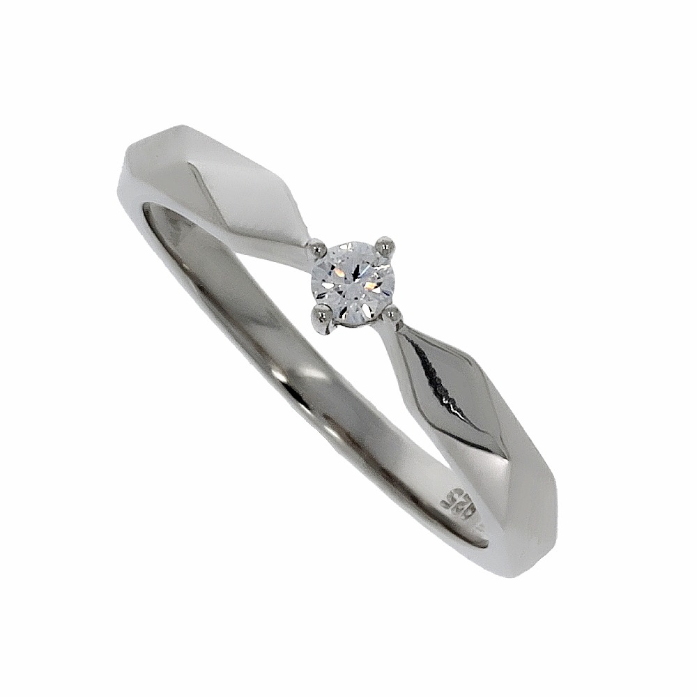 Damenring Silber 925 rhodiniert