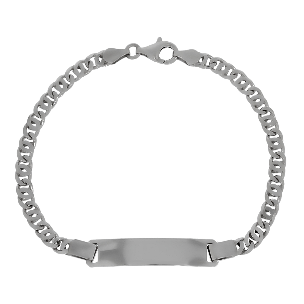 Identitäts-Armband Silber 925 rhodiniert