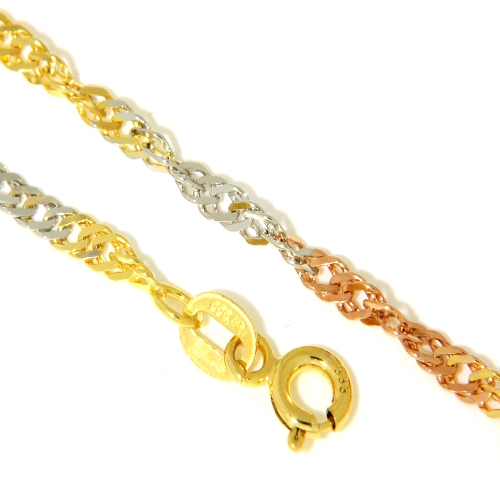 Singapurkette 2,4mm Gold 333