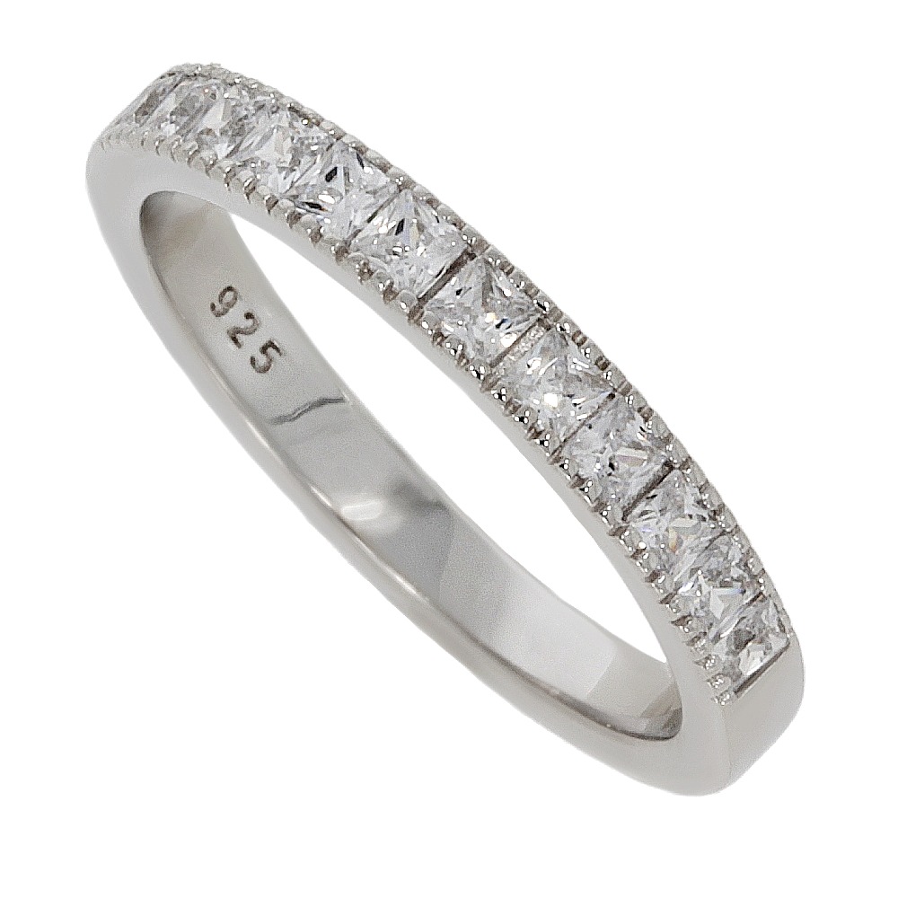 Damenring Silber 925 rhodiniert