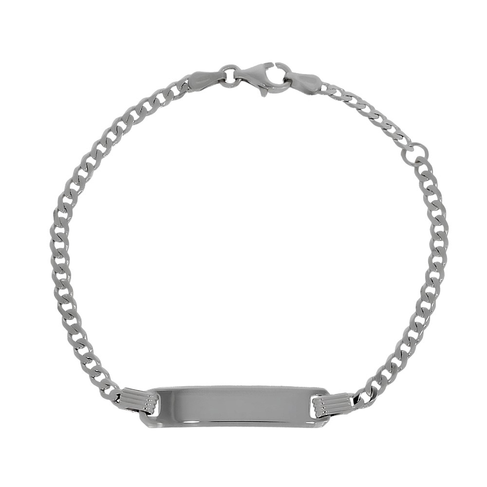 Identitäts-Armband Silber 925 rhodiniert