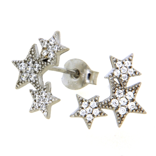 Ohrstecker Silber 925 rhodiniert