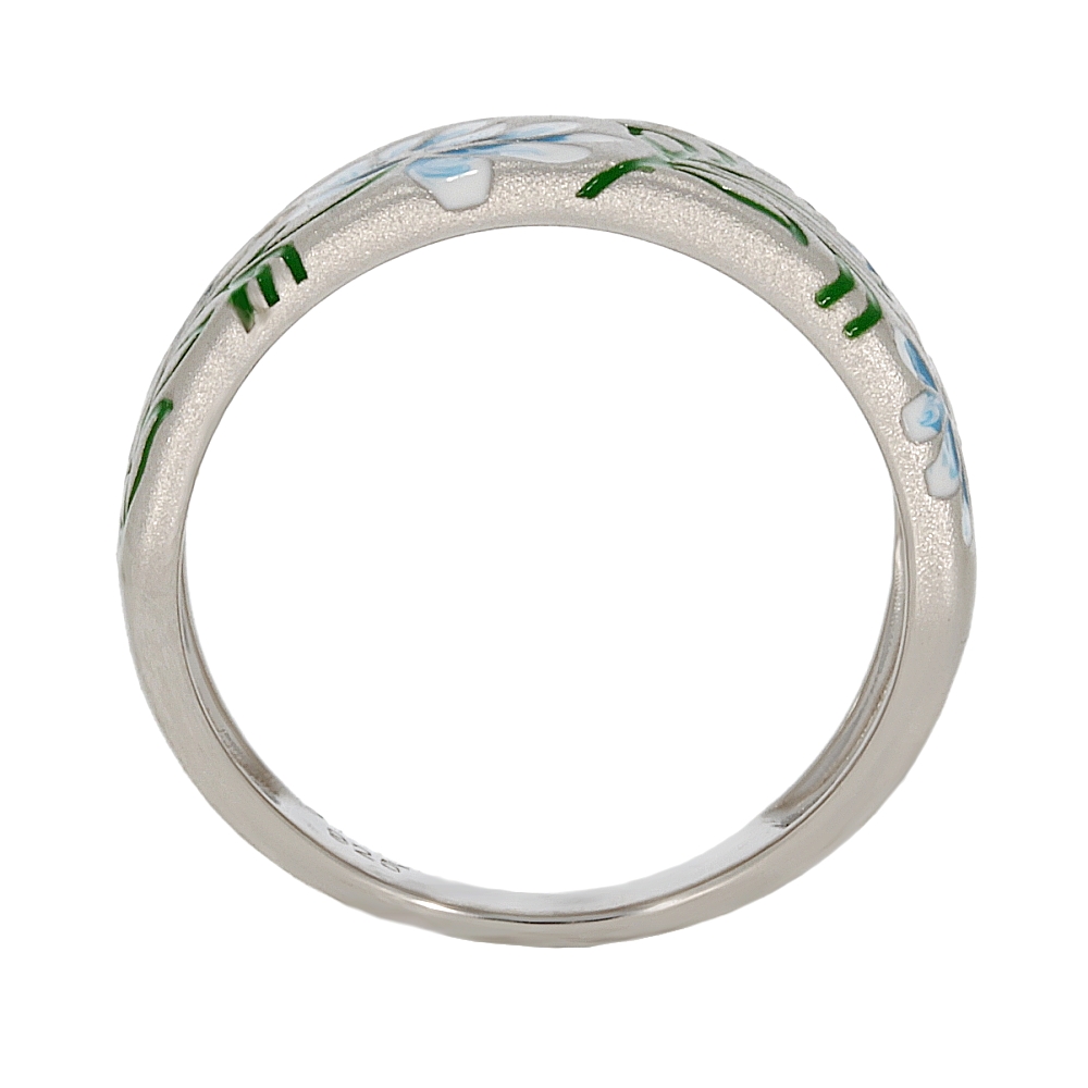 Damenring Silber 925 rhodiniert