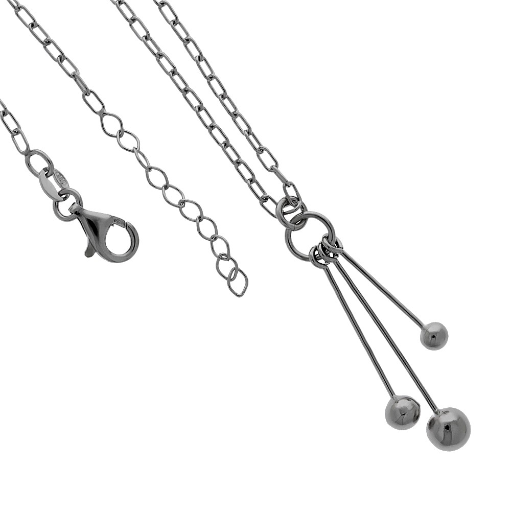 Collier Silber 925 rhodiniert