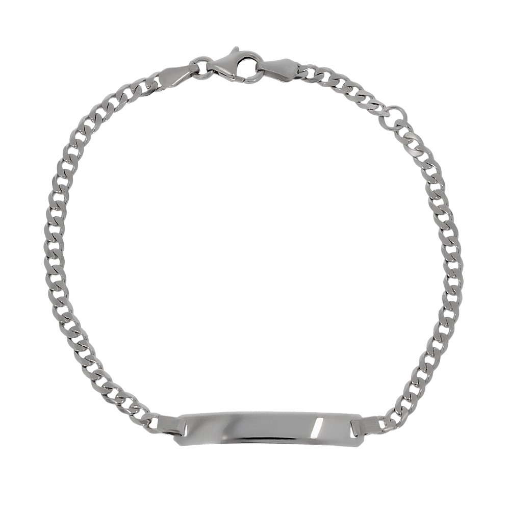 Identitäts-Armband Silber 925 rhodiniert