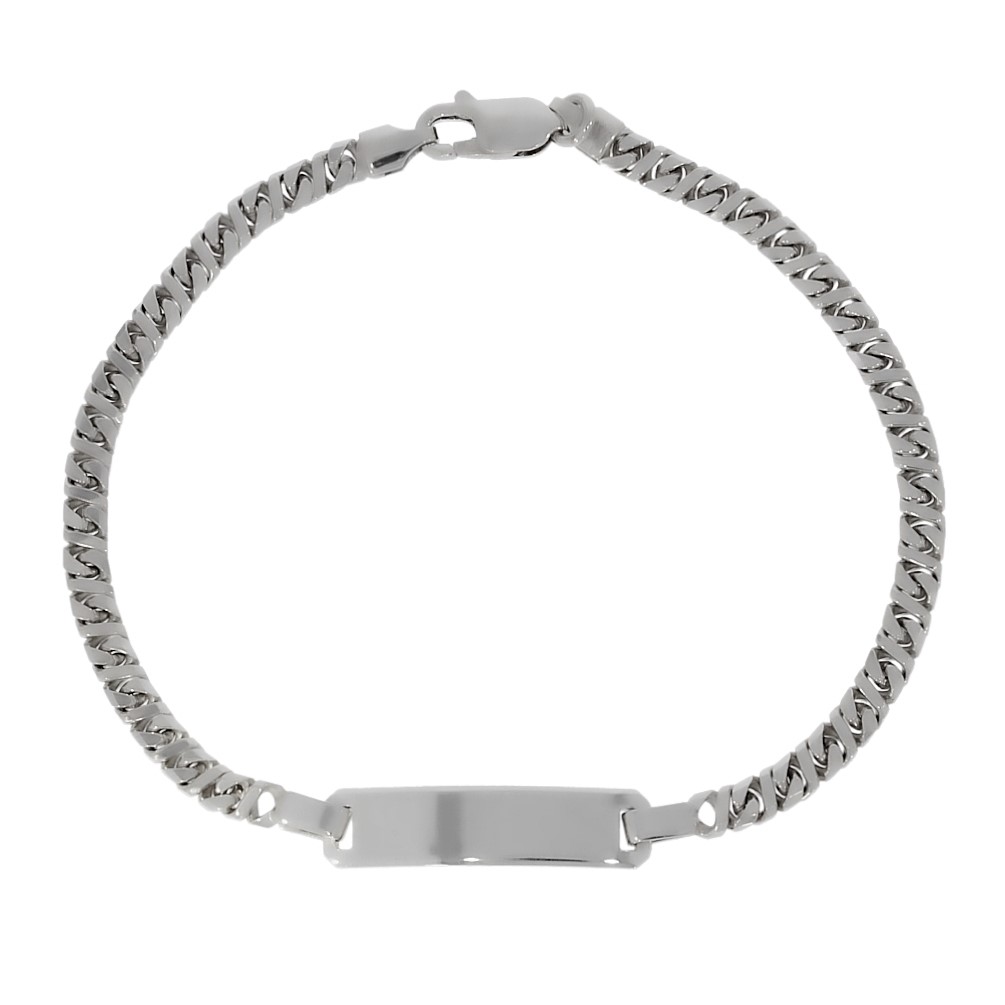 Identitäts-Armband Silber 925 rhodiniert